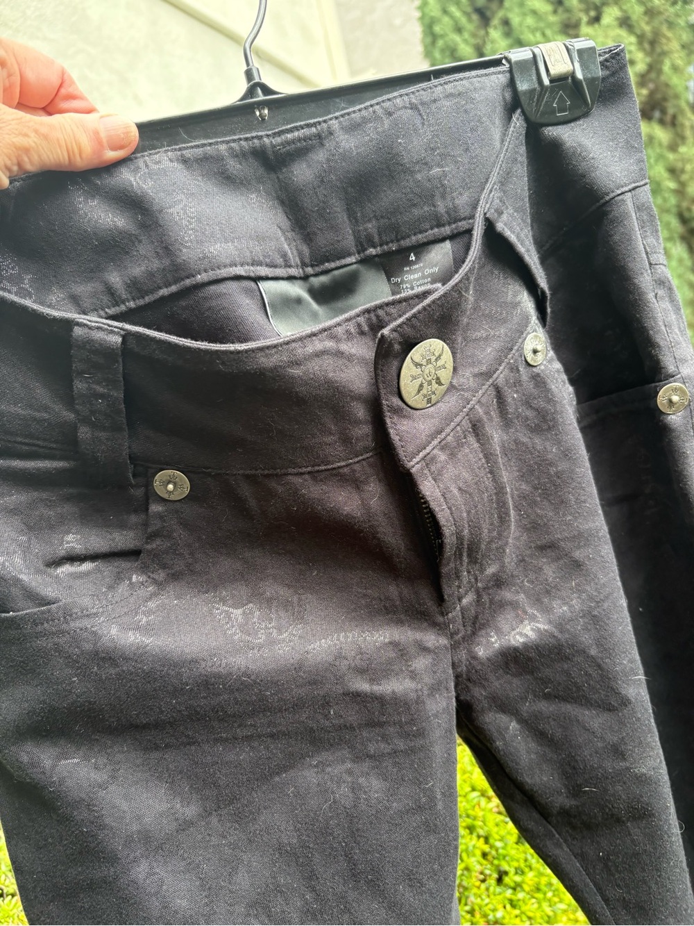 – Thomas Wilde black sparkle skull jeans Classic Straight Fit